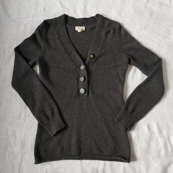 Land's End Grey Medium-Weight Sweater - Picture 1 of 8